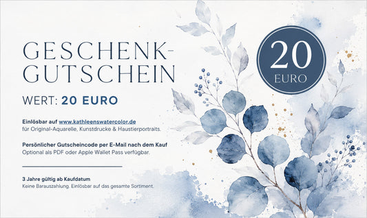 20€ Geschenkgutschein für KathleensWatercolor