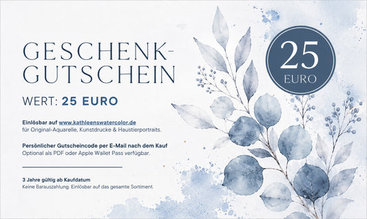 25€ Geschenkgutschein für KathleensWatercolor