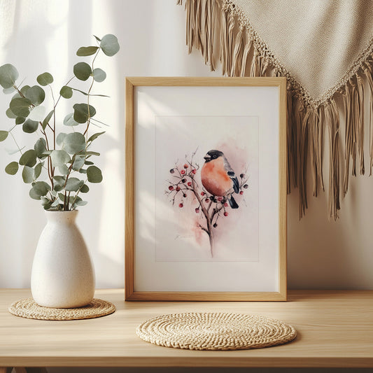 Gimpel Kunstdruck – Hahnemühle Fine Art Giclée – Aquarell Vogel Wandbild (Kopie)