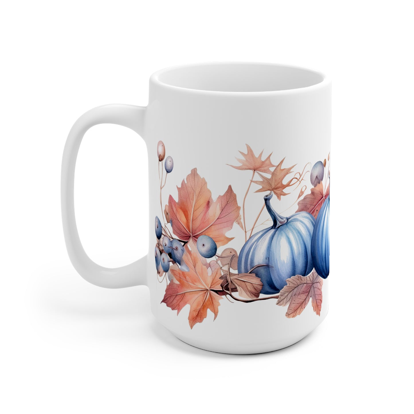 Herbsttasse mit Kürbis & Beeren – personalisierbar mit Name