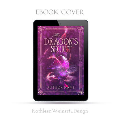 Premade eBook Cover | The Dragon's Secret | by KathleenWeinert_DESIGN