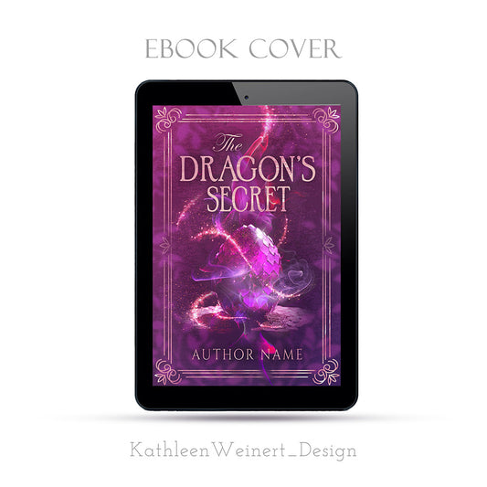 Premade eBook Cover | The Dragon's Secret | by KathleenWeinert_DESIGN