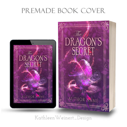 Premade eBook Cover | The Dragon's Secret | by KathleenWeinert_DESIGN