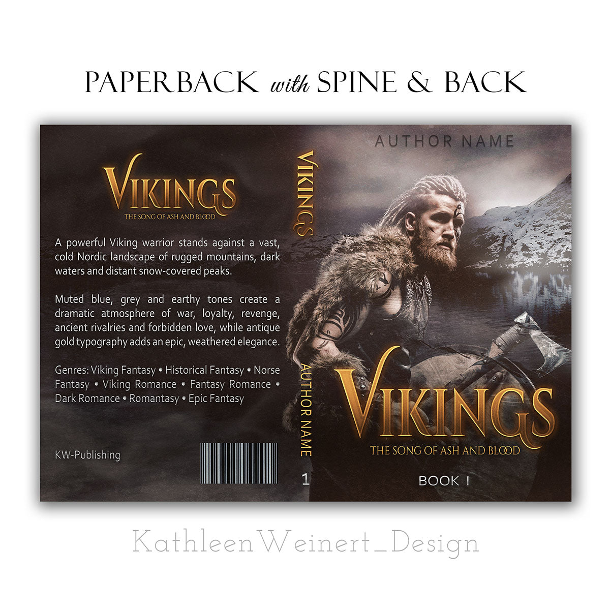 Premade eBook Cover | Vikings | by KathleenWeinertDESIGN