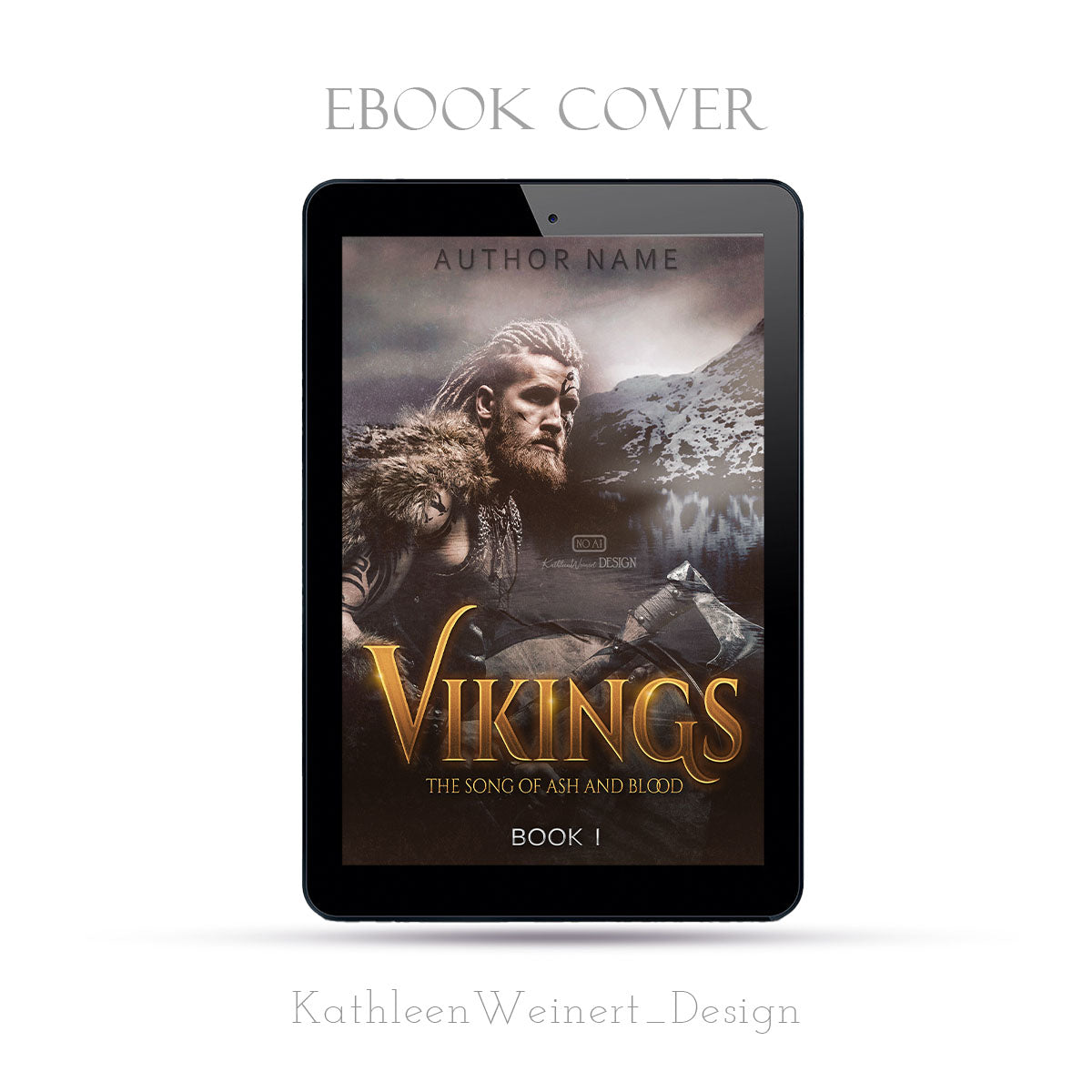 Premade eBook Cover | Vikings | by KathleenWeinertDESIGN