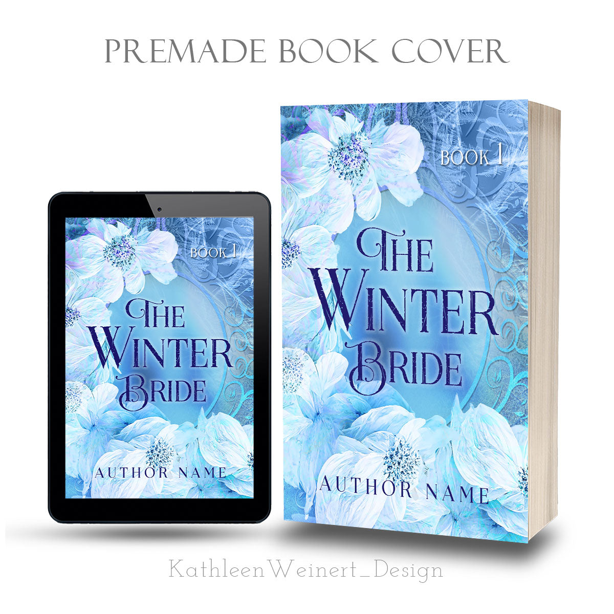 Premade eBook Cover | The Winter Bride | by KathleenWeinertDESIGN