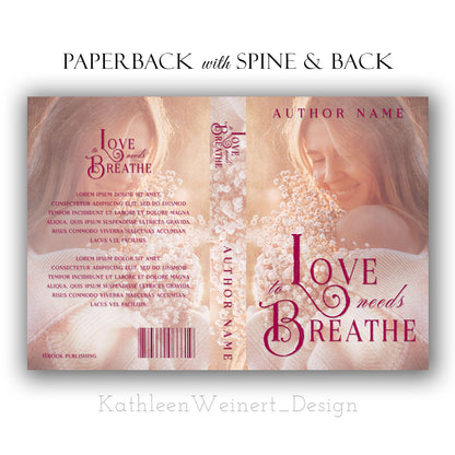 Premade eBook Cover | Love Needs to Breathe | by KathleenWeinertDESIGN