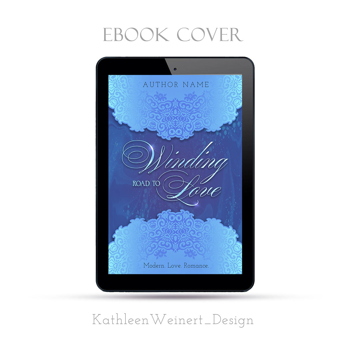 Premade eBook Cover | Winding Road to Love | by KathleenWeinertDESIGN