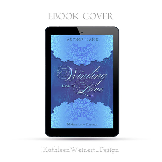 Premade eBook Cover | Winding Road to Love | by KathleenWeinertDESIGN
